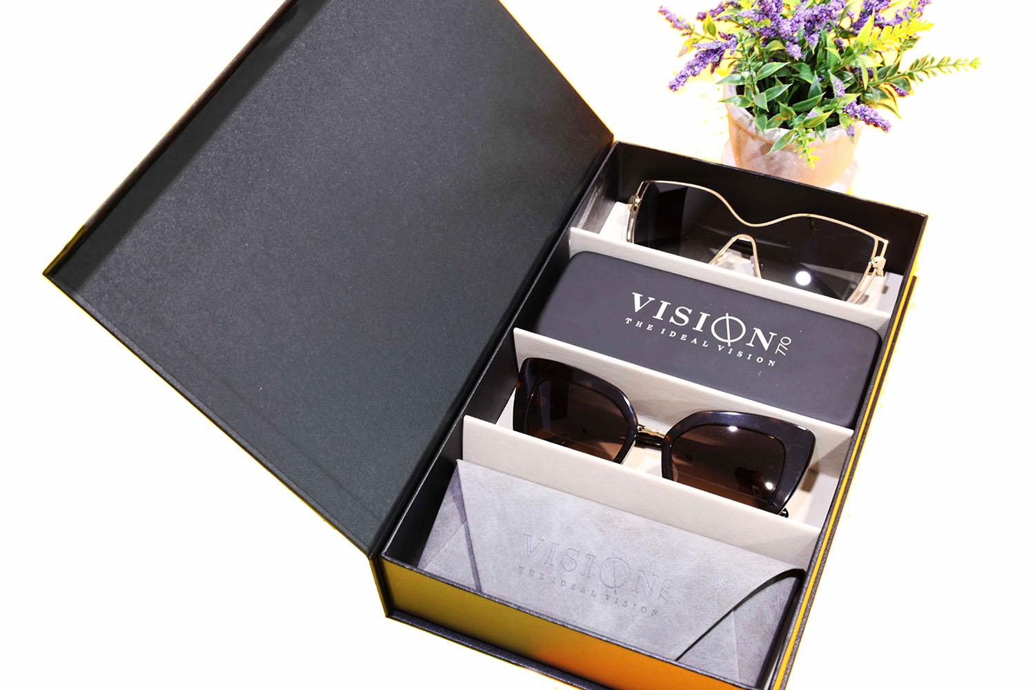 4 Slot Glasses Storage Case/GLASSES ORGANIZER/Box for Sunglasses, Eyeglasses - Vision 770